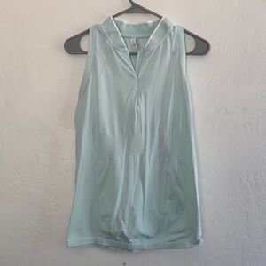 Athleta Mint Green Sleeveless Polo Tank – Size L
